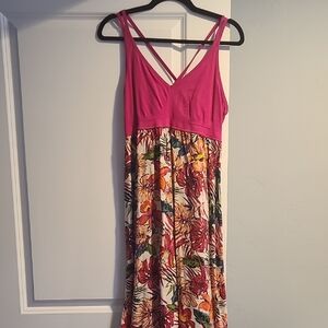 Floral Pink Maxi Dress